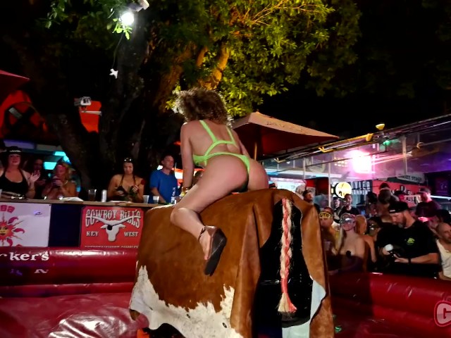 Naked Bull Riding