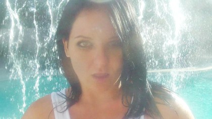 浸かって着衣の滝