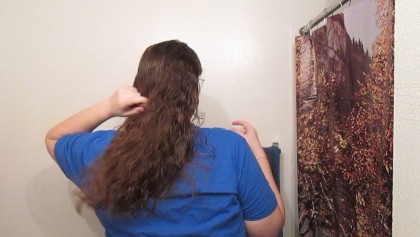 (ASMR)6 Uzun Kıvırcık Sarışın Saç - Hafta Penye saç Dergisi: 