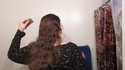 (ASMR)Kıvırcık Uzun 7 Çilek Sarışın Saç - Hafta Penye saç Dergisi: 