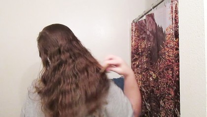 Uzun Kıvırcık Sarışın Saç - 10 Hafta (ASMR)Penye saç Dergisi: 