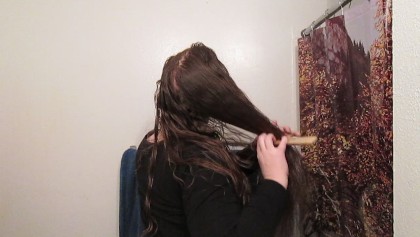 Uzun Kıvırcık Sarışın Saç - 2 Hafta (ASMR)Penye saç Dergisi: 