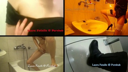 Orgasmo Squirting teen Laura pipì ovunque - Laura Fatalle