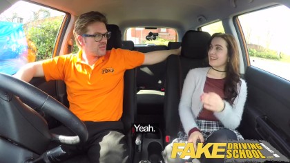Fake Driving School Sexy horny learners secretly fuck in instructors car -  Free XXX Porn Videos | OyOh
