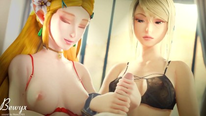 زيلدا و SAMUS HANDJOB الرسوم المتحركة نينتندو