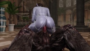 Skyrim Sexy Scuro Elf Scopa Troll